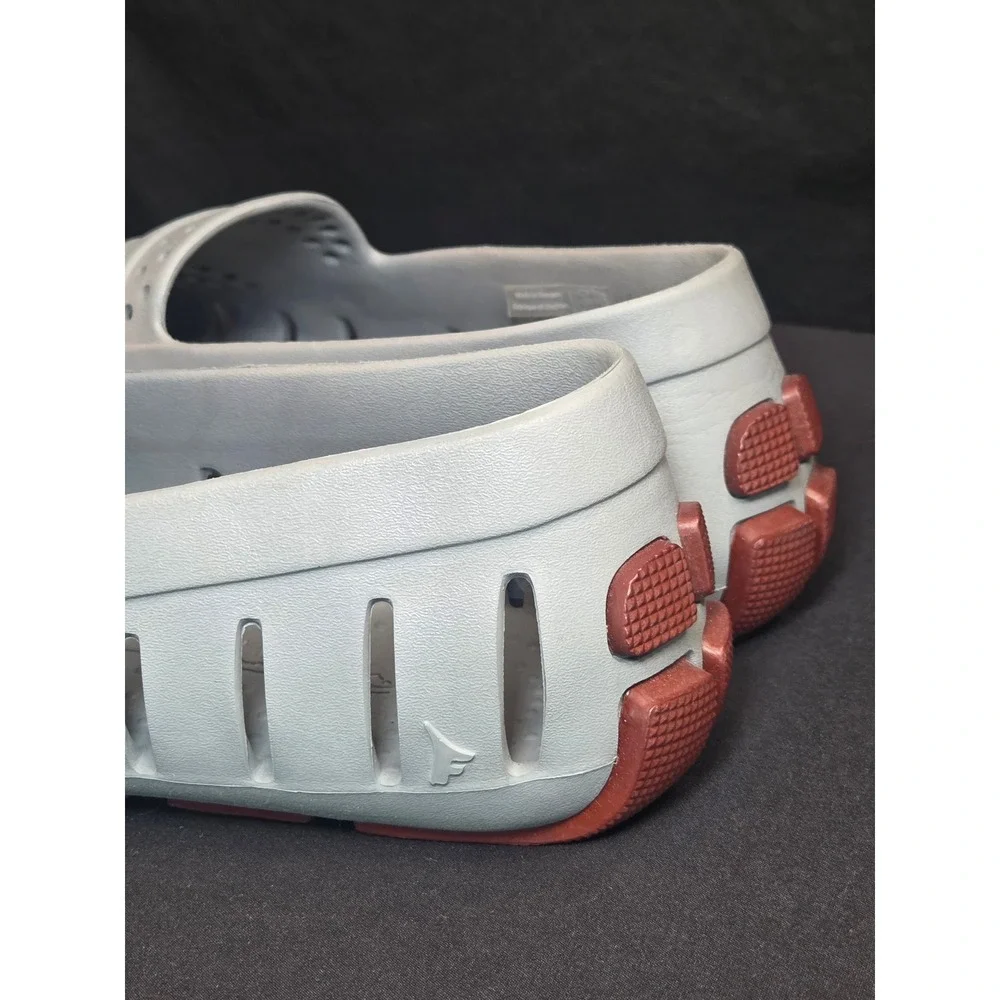 Floafers Mens Country Club Driver Grey Red‎ Water Shoes Loafers Size 13 NEW!